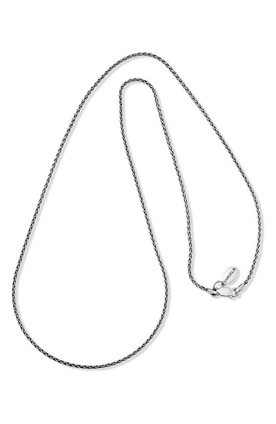 Samuel B. Wheat Chain Necklace In Silver