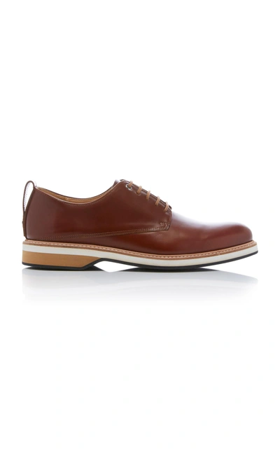 Want Les Essentiels De La Vie Montoro Cognac Leather Derby Shoes In Brown
