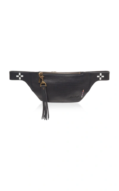 Nick Fouquet Hand-painted Leather Fanny Pack In Brown