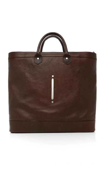 Passavant And Lee Scier Leather Holdall In Brown