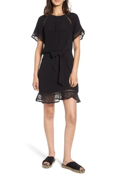 Heartloom Ansel Lace Trim A-line Dress In Black