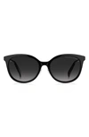 Marc Jacobs 55mm Gradient Cat Eye Sunglasses In Black/ Grey Shaded