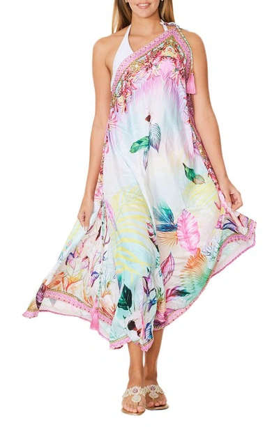 Ranee's Tropical Paradise Cover-up Dress In Pink Multi