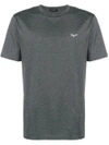 Ermenegildo Zegna Embroidered Logo T-shirt In Grey