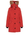 Canada Goose Rossclair - Parka With Hood And Fur Coat In Red