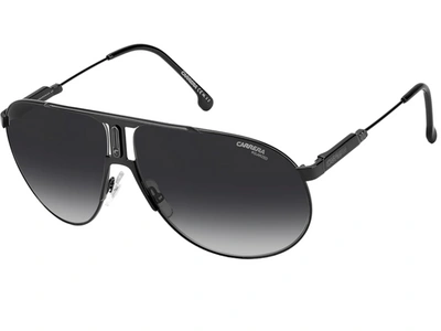 Carrera Unisex Panamerika65 Ruthenium Frame Gray Polarized Aviator Sunglasses In Black