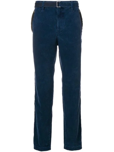 Sacai Corduroy Jeans In Blue