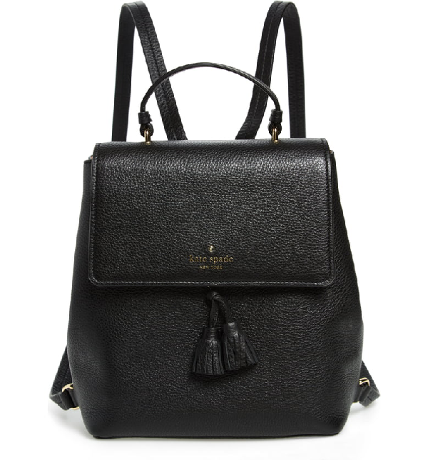 Kate Spade Hayes Street - Teba Leather Backpack - Black ...