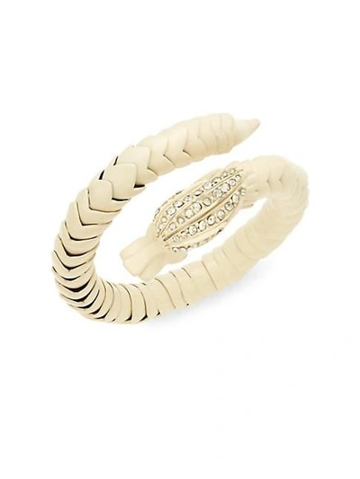 Valentino Garavani Dragon Cuff Bracelet In Light Ivory
