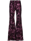 P.a.r.o.s.h . '70s Disco Flared Trousers - Pink
