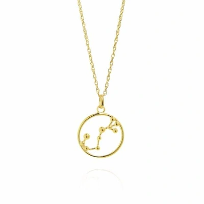 Yasmin Everley Jewellery Scorpio Astrology Necklace In 9ct Gold