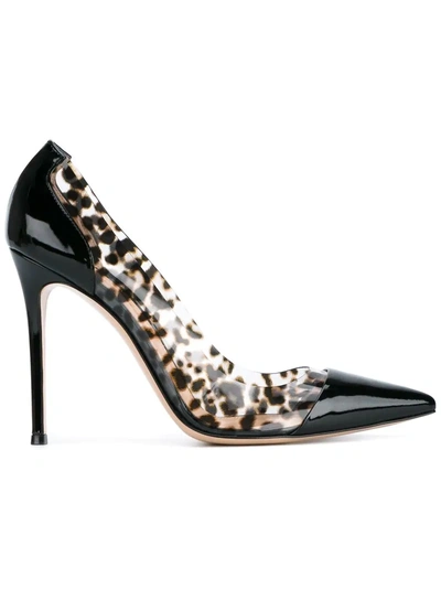 Gianvito Rossi 'plexi' Pumps - Unavailable In Brown