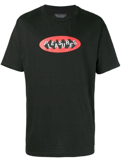 Pleasures 3d Logo Print T-shirt - Black