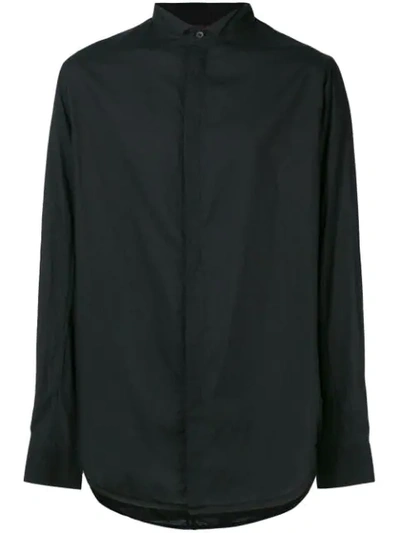 Ziggy Chen Concealed Fastening Shirt - Black