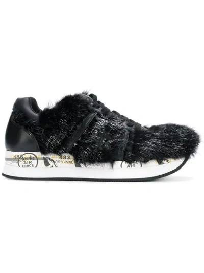 White Premiata Conny 2558 Sneakers In Black