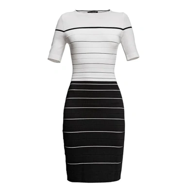 Rumour London Regatta Striped Monochrome Dress