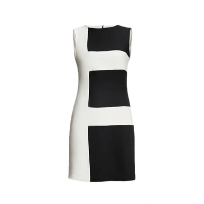 Rumour London Marie Striped Silk Dress Black
