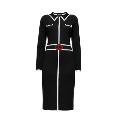 Rumour London Claire Black Jacquard Dress