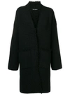 Iris Von Arnim Aurora Cardigan Coat - Black