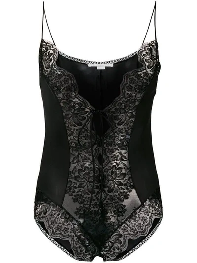 Stella Mccartney Alexis Lace Bodysuit In Black