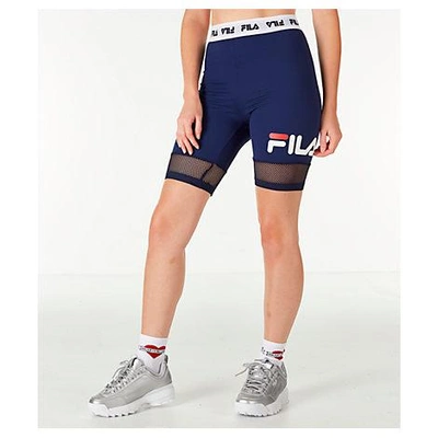 Fila Women s Donatella Biker Shorts Blue ModeSens
