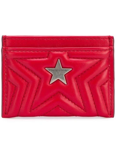 Stella Mccartney Stella Star Cardholder In Red