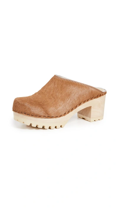 No.6 New School Tread Clog In Caramel