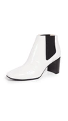 Rag & Bone Aslen Patent Leather Boots In White