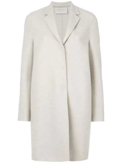 Harris Wharf London Single Breasted Coat - Neutrals In Neutrals