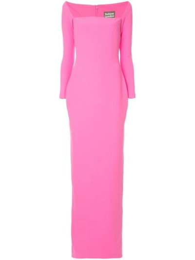 Solace London Square Neck Maxi Dress - Pink