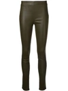 Helmut Lang Fitted Trousers In Green