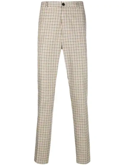 Kenzo Checkered Print Tailored Trousers In 72perriwink