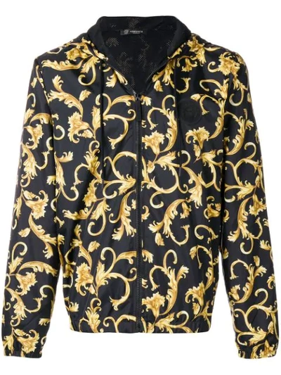 Versace Baroque Print Jacket In Black