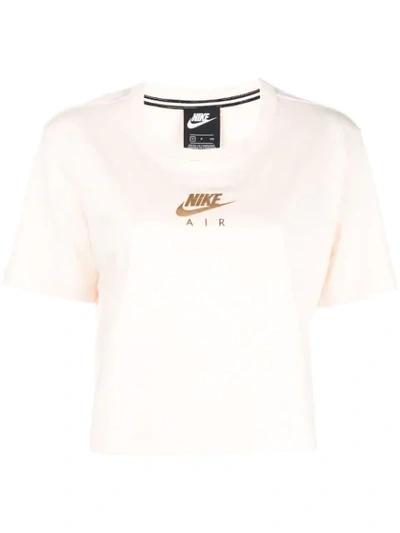 Nike Logo Cropped T-shirt - Pink