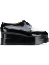Clergerie Platform Lace-up Shoes - Black