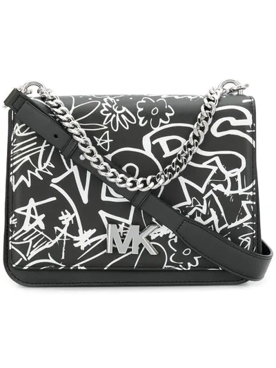 Michael Michael Kors Graffiti Shoulder Bag - 001 Black