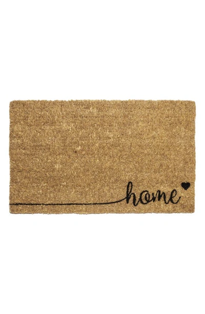 Entryways Home Script Doormat In Black