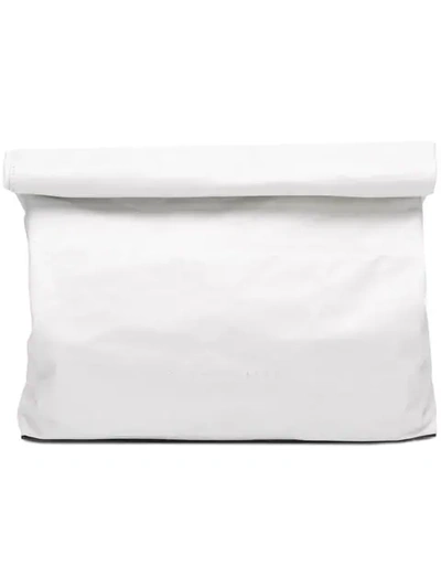 Simon Miller Xl Lunchbag Clutch In White