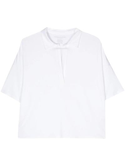 Majestic Short-sleeve Polo Shirt In White