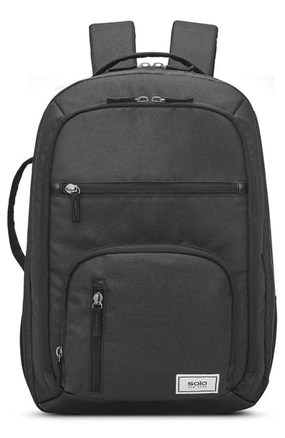 Solo New York Grand Travel Backpack In Black