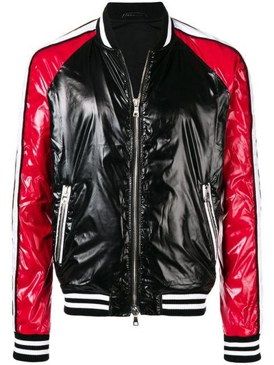 Balmain Zipped Up Bomber Jacket - Black