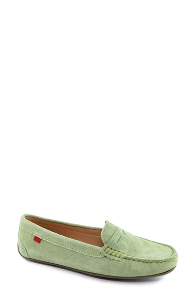 Marc Joseph New York Naples Driving Loafer In Green Suede