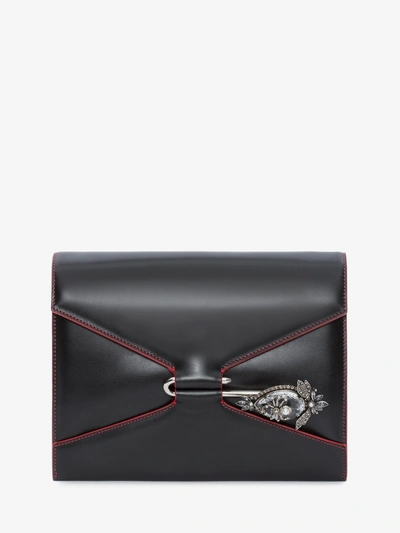 Alexander Mcqueen Pin Bag In Black