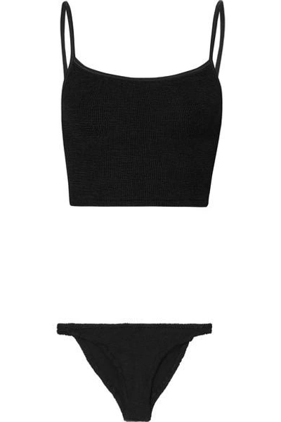 Hunza G Seersucker Bikini In Black