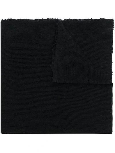 Avant Toi Knitted Scarf - Black