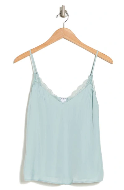 Melrose And Market Lace Cami In Teal Tide