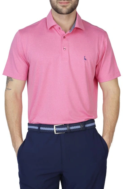 Tailorbyrd Tailored Performance Knit Polo In Rose Pink