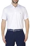 Tailorbyrd Tailored Performance Knit Polo In White Dove