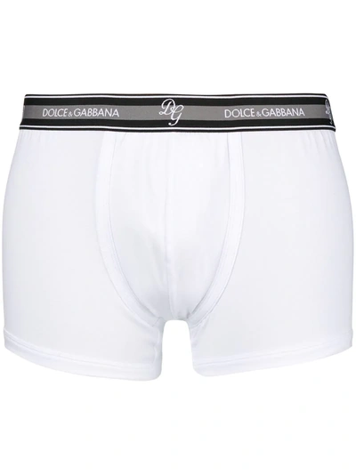 Dolce & Gabbana Underwear Logo Elasticated Waistband Briefs - White