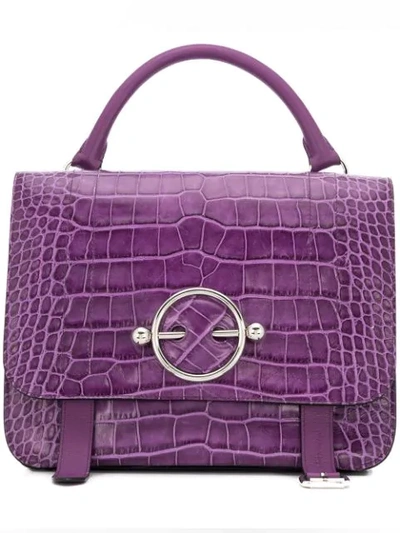 Jw Anderson Purple Large Disc Satchel - Pink